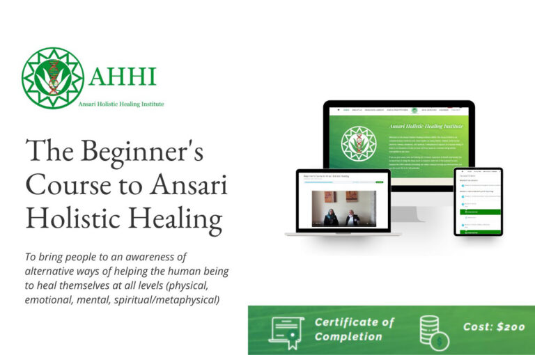 Beginner’s Course to Ansari Holistic Healing