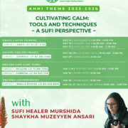 AHHI In Collaboration with AQRT Tour 2025–2026 Cultivating Calm: Tools and Techniques ~ A Sufi Perspective Guided by Shaykha Muzeyyen Ansari, the Ansari Holistic Healing Institute (AHHI) continues its global journey of service, offering educational, spiritual, and holistic healing programs designed to nurture the mind, body, and heart. Highlights of the Journey - Sufi Healing Workshops - Clinic Days: Individual and Family Holistic Healing Consultations - Sufi Nature Walks - Sufi Wellness Retreat - 6th Virtual International Holistic Healing Symposium (IHHS) Collaborative Calendar of Events Tanzania November 27–December, 2025 Workshop: November 29, 2025 - 10 am Healing Days: November 29, 2025 - 3 pm South Africa KwaZulu-Natal (Midlands) Sufi Wellness Retreat: December 9–11, 2025 Contact: Gadija – +27 83 715 5823 KwaZulu-Natal (Durban): December 9–20, 2025 Workshop: Sunday 14 December, 1:30pm–4pm Healing Days: Monday 15 December, 10.30 am–3.30 pm Wednesday 17 December, 9.30 am - 2.30pm Contact: Sadia – +27 82 227 2750 Eastern Cape (Kariega): December 22, 2025 – January 2, 2026 Workshop: Saturday 27 December Healing Days: Thursday 25 December Monday 29 December Contact: Gayratie :+27 84 285 5584 Western Cape (Cape Town): January 4–15, 2026 Healing Days: 9:30 am- 2:30 pm Wednesday 7 January Thursday 8 January. Contact: Balquis – +27 72 891 7864 Workshop: Saturday 10 January 10:00 am -13:00 pm Contact: Hamieda – +27 64 903 1518 Gauteng (Johannesburg): January 17–26, 2026 Workshop: Sunday 18 January, 9:30 am Healing Days: 10 AM - 3 PM Monday 20 January Tuesday 21 January Friday 24 January Contact: Wakila Rehana – +27 84 408 6835 United Kingdom March 19-25, 2026 6th Annual Virtual International Holistic Healing Symposium (IHHS) 2026 Beyond Pain: A Holistic Approach to Managing Chronic Pain April 15-16, 2026, 7pm SAST Contact: +27 82 357 8666 For any additional information or specific details, please make direct contact with the local coordinators listed above. *AHHI* _Healing The World_